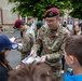 PARATROOPERS FRENCH SCHOOL CHILDREN VISIT