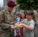 PARATROOPERS FRENCH SCHOOL CHILDREN VISIT