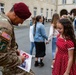 PARATROOPERS FRENCH SCHOOL CHILDREN VISIT