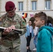 PARATROOPERS FRENCH SCHOOL CHILDREN VISIT