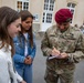 PARATROOPERS FRENCH SCHOOL CHILDREN VISIT