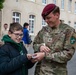 PARATROOPERS FRENCH SCHOOL CHILDREN VISIT