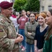 PARATROOPERS FRENCH SCHOOL CHILDREN VISIT