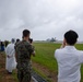 U.S. Marines, Sailors, and Japanese government officials visit Iwo Jima to observe Carrier Air Wing 5 field carrier landing practice.