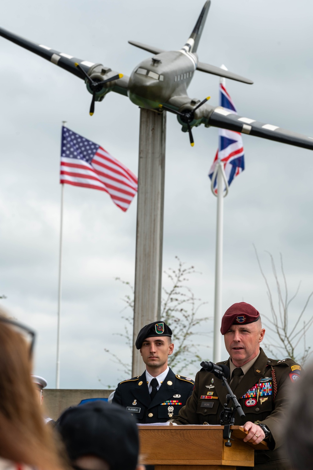 C-47 Monument ceremony and unveiling of the American Mother