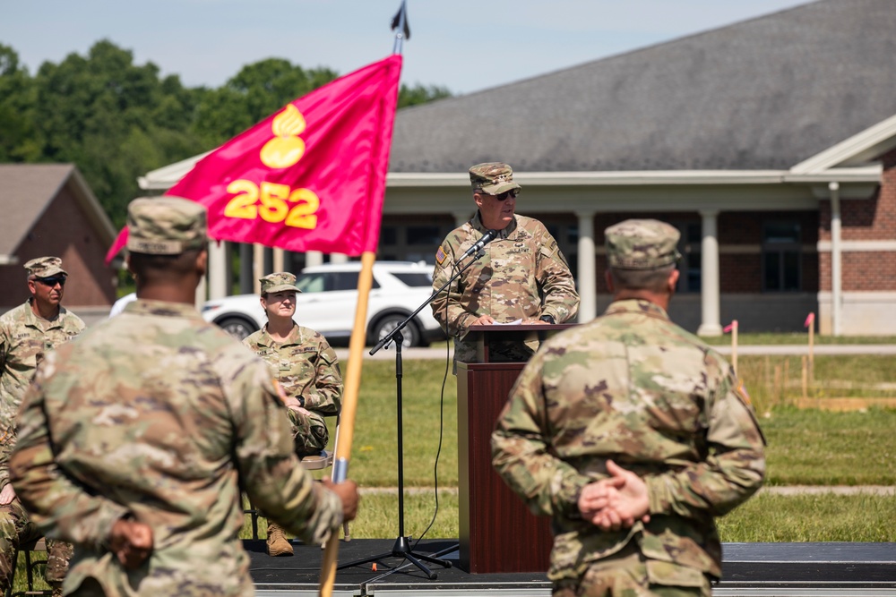 252nd Support Maintenance Company departure ceremony