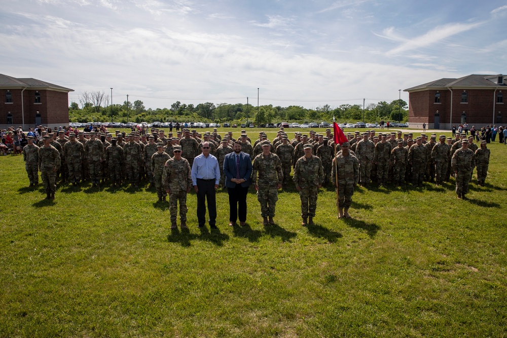 252nd Support Maintenance Company departure ceremony