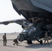 C-17 Globemaster III offload AH-64E Apaches in the USCENTCOM area of responsibility
