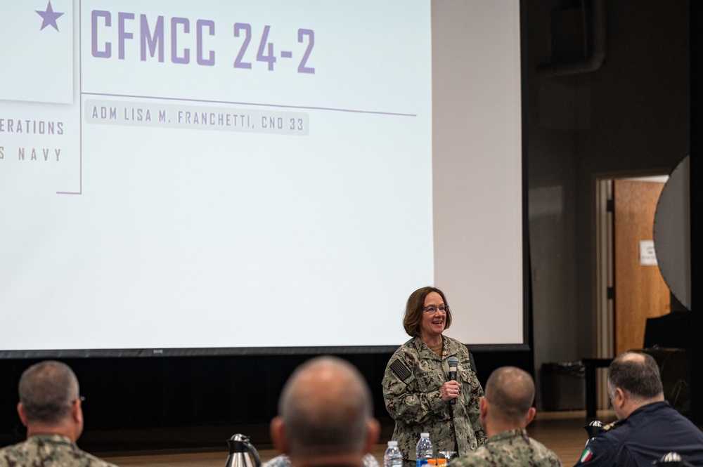 CNO and MCPON Visit 5th Fleet Commander in Bahrain