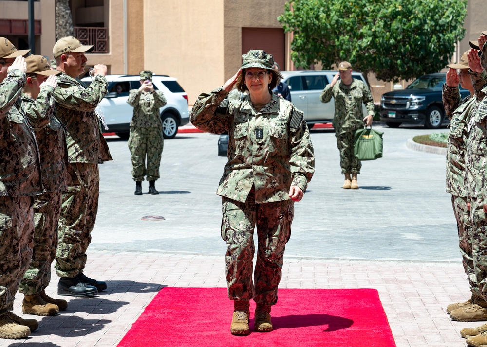 CNO and MCPON Visit 5th Fleet Commander in Bahrain