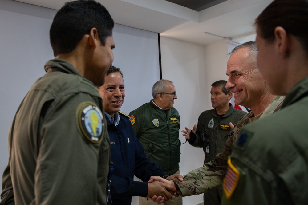 Peruvian deputy minister of resources for defense visits RS24 Task Force headquarters