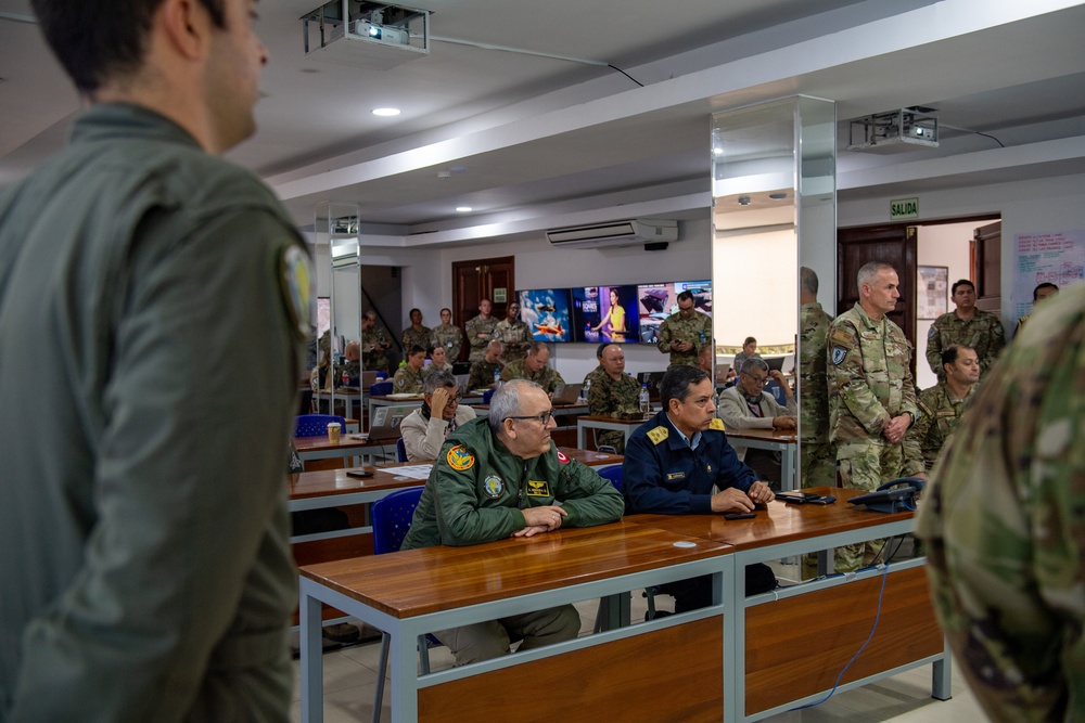 Peruvian deputy minister of resources for defense visits RS24 Task Force headquarters