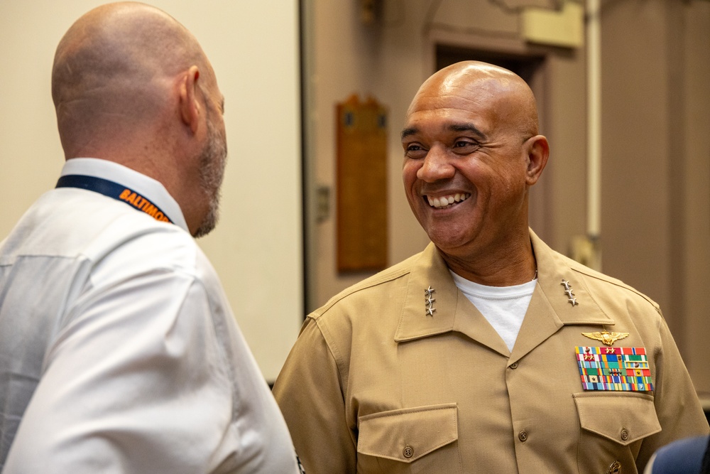 Lieutenant General Brian Cavanaugh visits Baltimore Polytechnic Institute