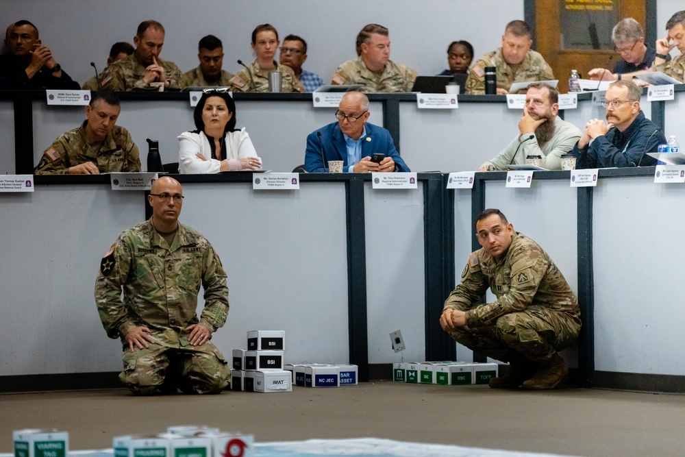 U.S. organizes the 2024 Hurricane Rehearsal of Concept drill to support civil authorities during natural disasters.