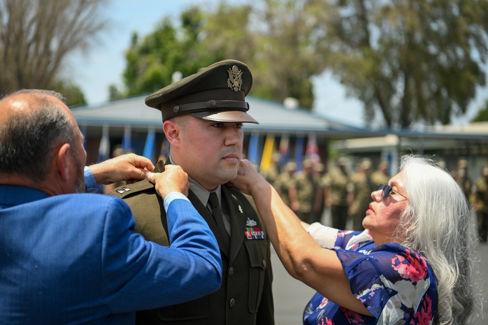 The DUSA Hosts the Direct Commissioning Ceremony for U.S. Army Captain Robert Cancio