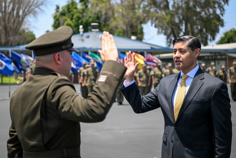 The DUSA Hosts the Direct Commissioning Ceremony for U.S. Army Captain Robert Cancio.