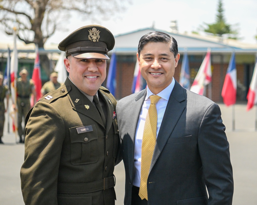 The DUSA Hosts the Direct Commissioning Ceremony for U.S. Army Captain Robert Cancio.