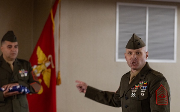 Master Gunnery Sgt. Jorge Santana Retirement