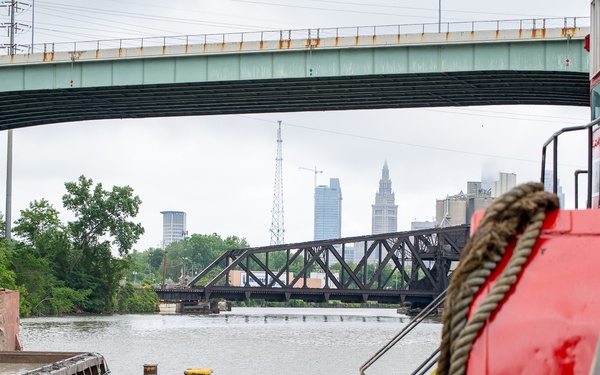 Cleveland Cuyahoga River Dredging with Army Fellows