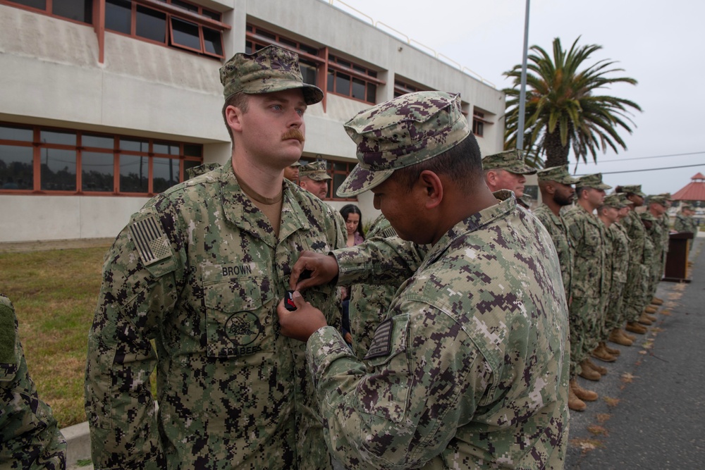 Naval Construction Group 1 frocking ceremony