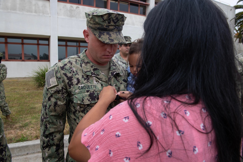 Naval Construction Group 1 frocking ceremony