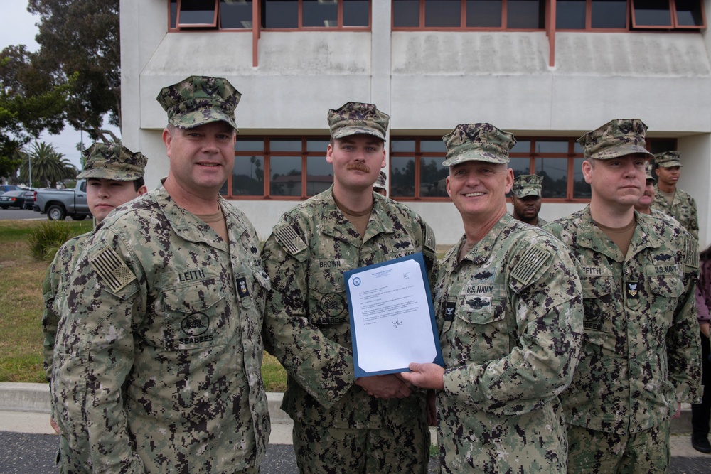 Naval Construction Group 1 frocking ceremony