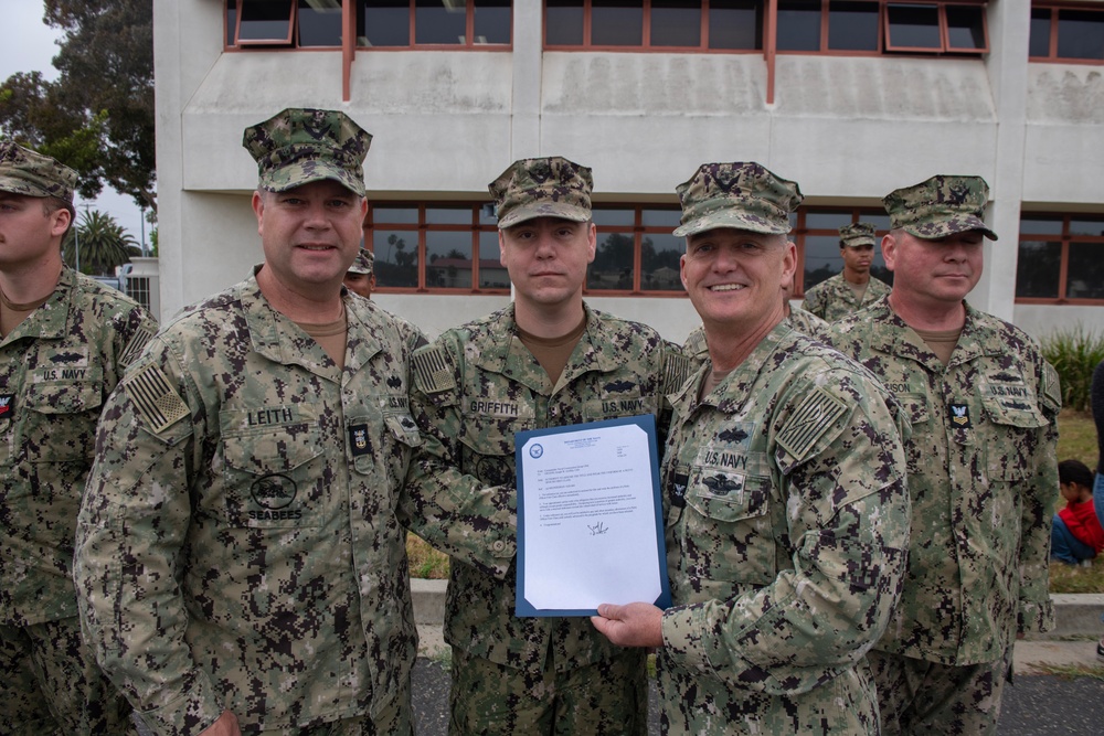 Naval Construction Group 1 frocking ceremony