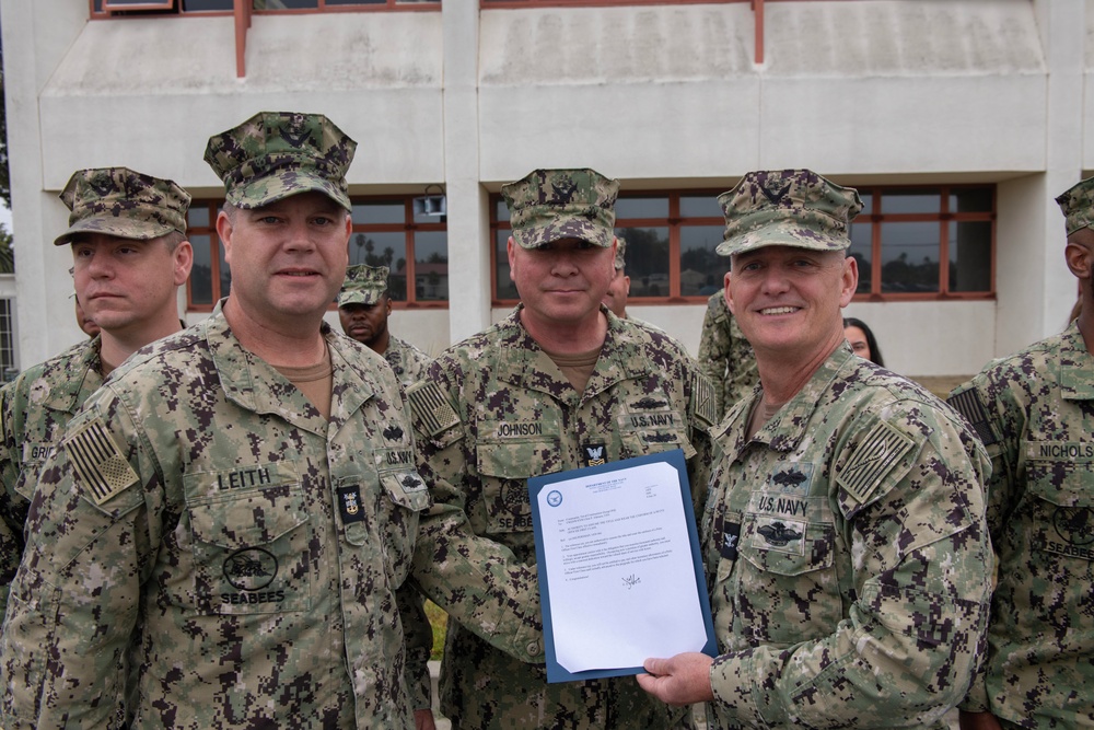 Naval Construction Group 1 frocking ceremony