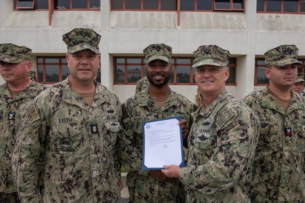 Naval Construction Group 1 frocking ceremony