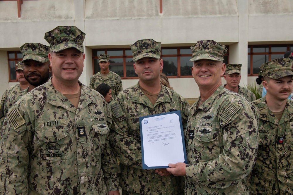 Naval Construction Group 1 frocking ceremony