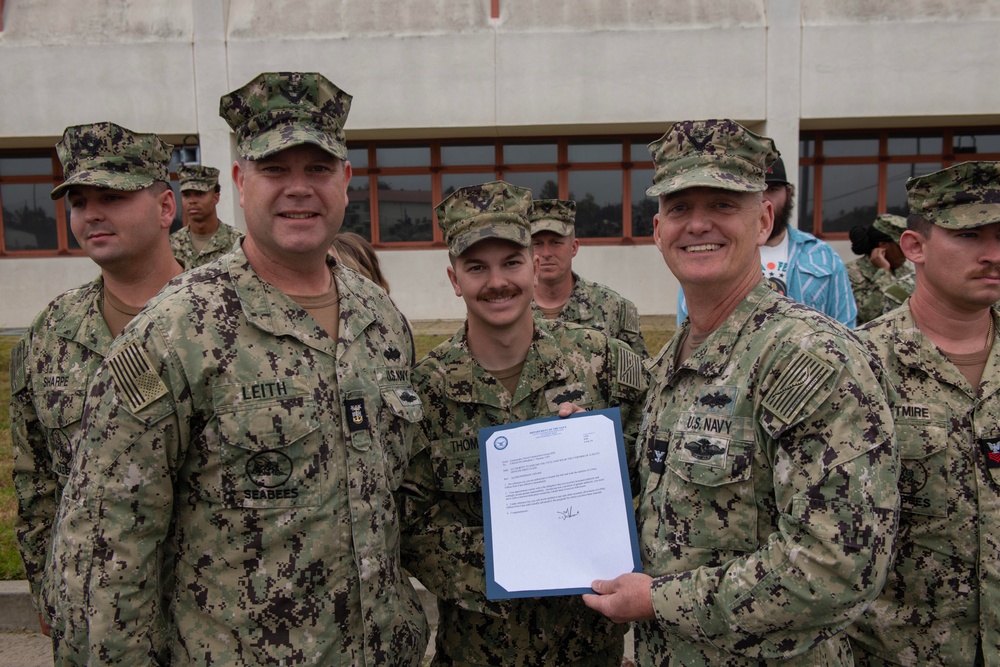 Naval Construction Group 1 frocking ceremony