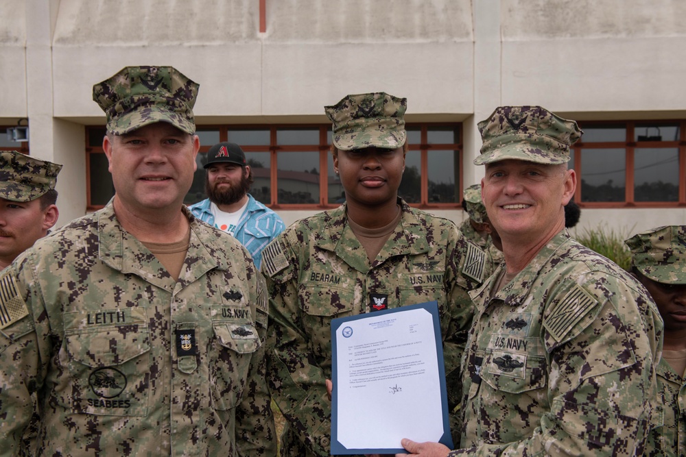 Naval Construction Group 1 frocking ceremony