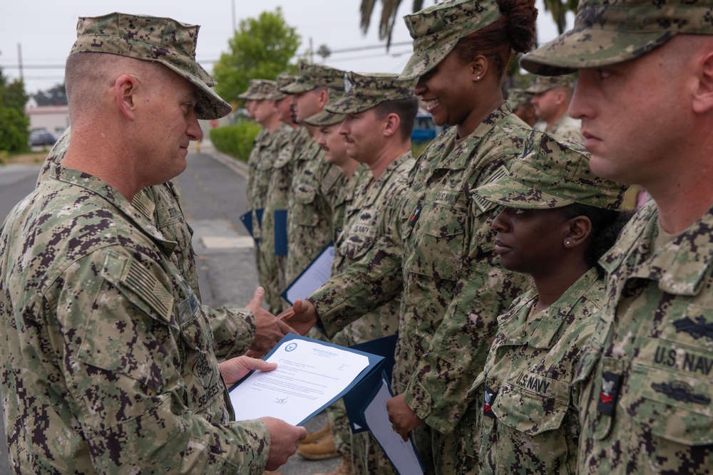 Naval Construction Group 1 frocking ceremony