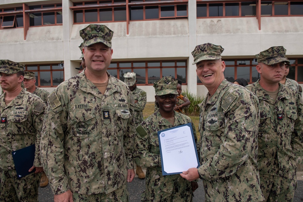 Naval Construction Group 1 frocking ceremony