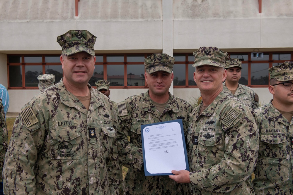 Naval Construction Group 1 frocking ceremony