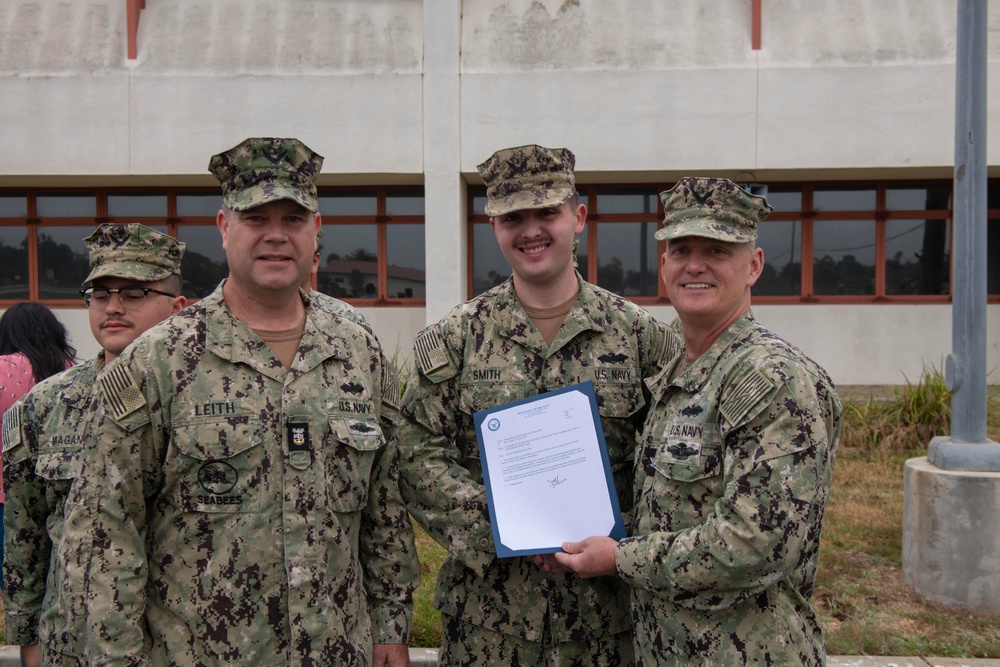 Naval Construction Group 1 frocking ceremony