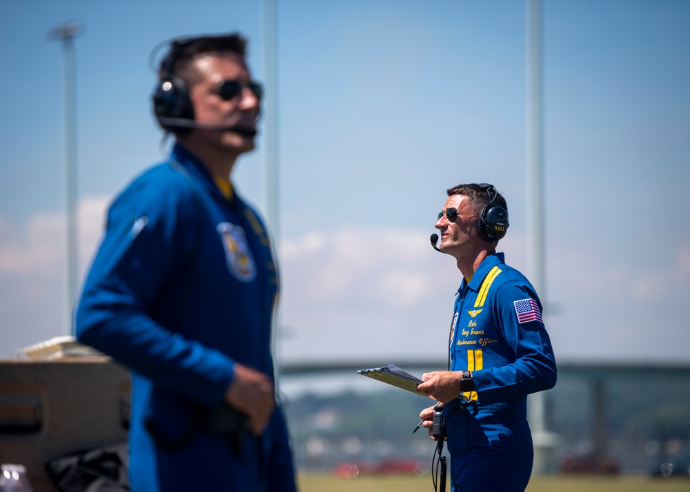 The Blue Angels Perform at the U.S. Naval Academy