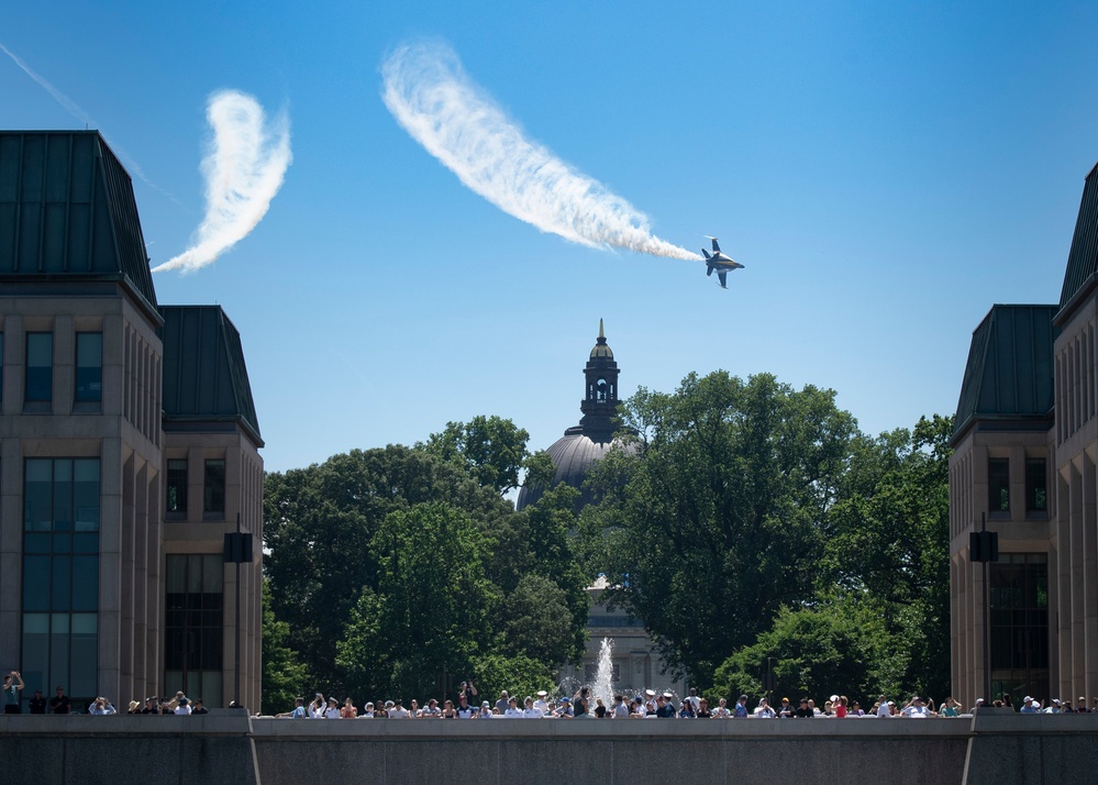 The Blue Angels Perform at the U.S. Naval Academy