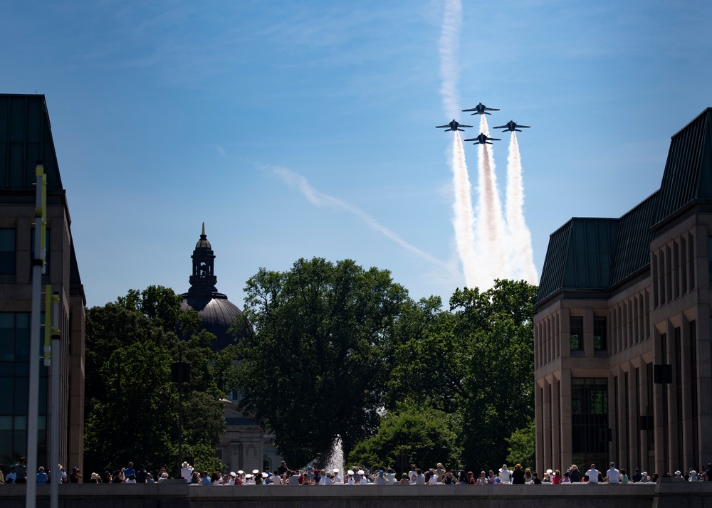 The Blue Angels Perform at the U.S. Naval Academy