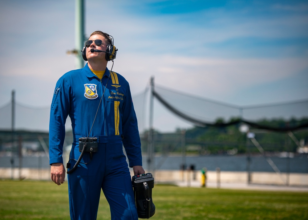The Blue Angels Perform at the U.S. Naval Academy