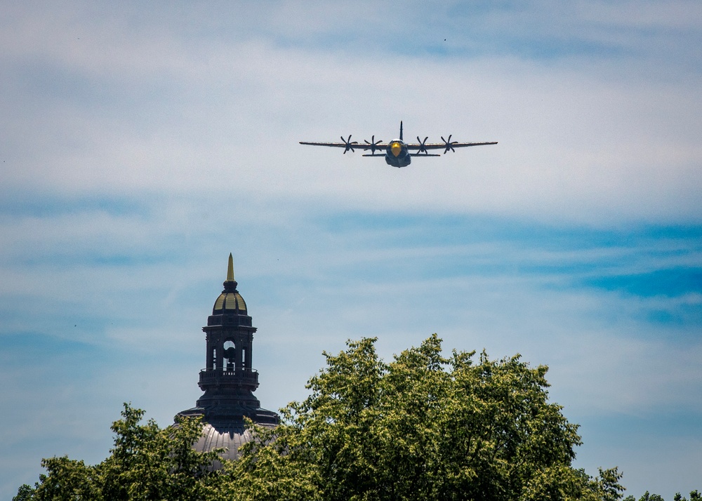 The Blue Angels Perform at the U.S. Naval Academy