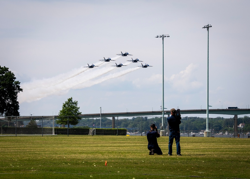 The Blue Angels Perform at the U.S. Naval Academy