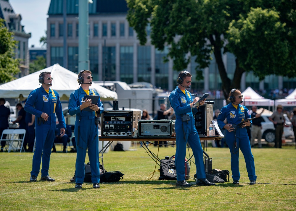 The Blue Angels Perform at the U.S. Naval Academy
