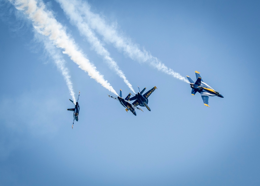 The Blue Angels Perform At Jones Beach, NY.