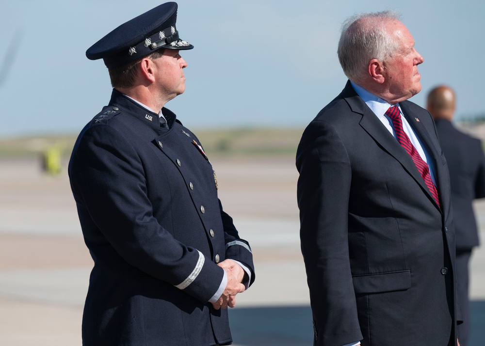 Vice President Kamala Harris arrives for 2024 USAFA graduation