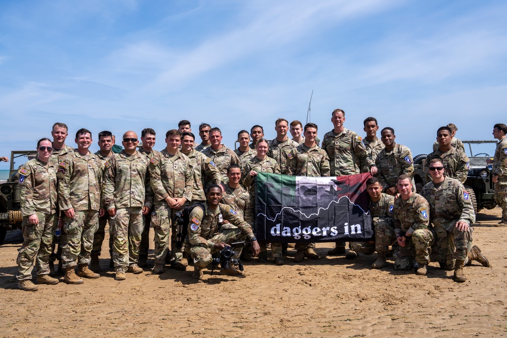 Honoring the Heroes of D-Day: 173rd Airborne Brigade's Tribute Run from Pointe du Hoc to Omaha Beach