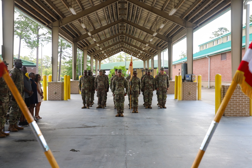 First Sergeants Pass Company Guidon in Change of Responsibility