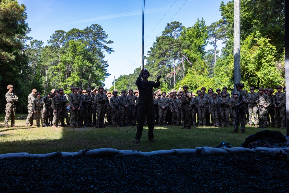 Midshipmen Rappel Training