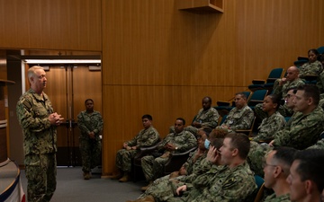 Rear Adm. Stuart C. Satterwhite, commander, MyNavy Career Visits Kings Bays