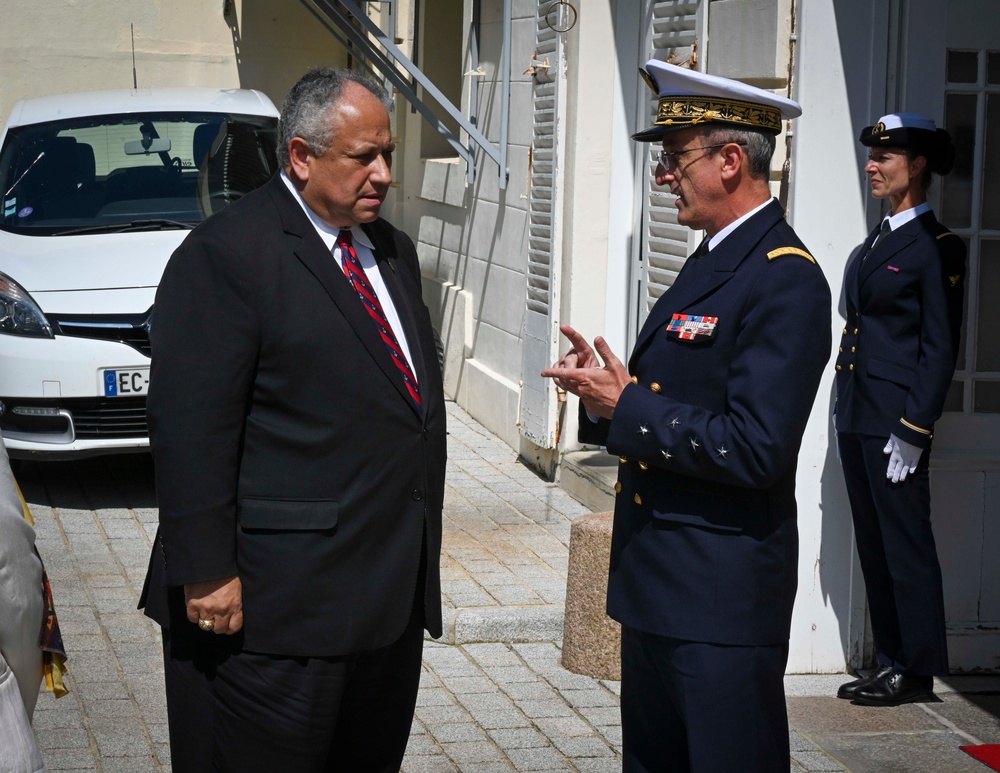 SECNAV Del Toro Meets With The Head of the French Navy